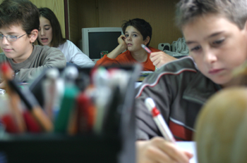 Niños en el aula