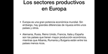 5º sociales sectores productivos en Europa 