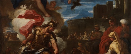 Aeneas defeating Turnus by Luca Giordano