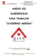 Anexo VII. Sugerencias cuaderno-agenda
