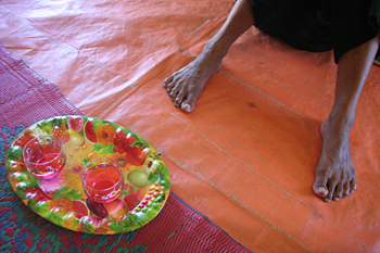 Agua y sirope, Campamento Simpang Mesra, Sumatra, Indonesia