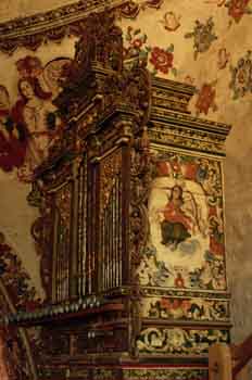 órgano del templo de San Jerónimo de Tlacochahuaya, México