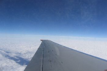 Paisaje desde el avión, Canarias