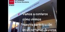 El coro del CEIP Amadeo Vives en el XV Certamen de Coros escolares de la Comunidad de Madrid