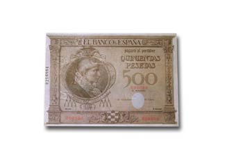 Pesetas , anverso