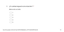 Cuestionario al profesorado sobre la Competencia en Comunicación Lingüística