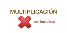 Multiplicación por 3 cifras