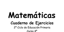 Recursos para matemáticas 4º 