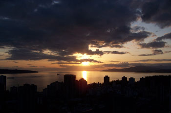 Anochecer en la Bahía inglesa, Vancouver