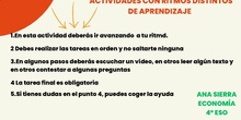 Instrucciones espacio distintos ritmos aprendizaje globalización