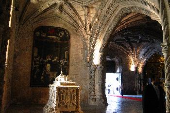 Interior del Monasterio de los Jerónimos, Lisboa, Portugal