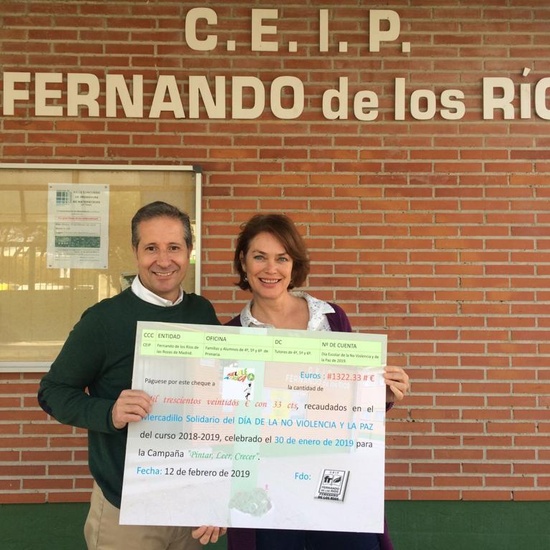 2019_02_19_Entrega cheque Mercadillo Solidario 2019_CEIP FDLR_Las Rozas 4