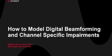 How to model digital beamforming