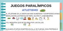 Juegos Paralímpicos con pictogramas.