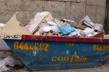 Contenedor de escombros