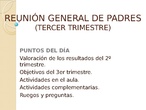 Reunión de padres-3 trimestre