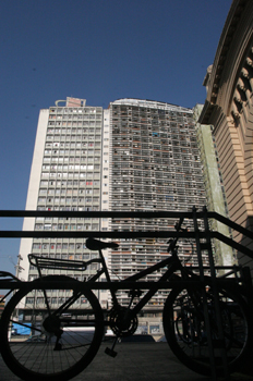 Edificio desalojado en Sao Paulo, Brasil