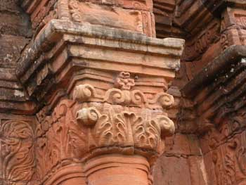 Capitel de las Ruinas de la Misión de San Ignacio, Argentina