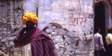 Retrato de hombre con turbante, Pushkar, India