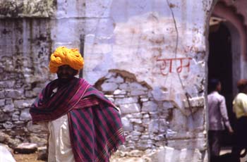 Retrato de hombre con turbante, Pushkar, India