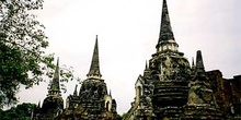 Varios templos Ayutthaya, Tailandia