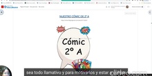 Vídeo Interactivo proyecto El Cómic para la clase de 2º