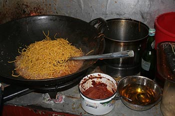 Fideos fritos, Java, Indonesia