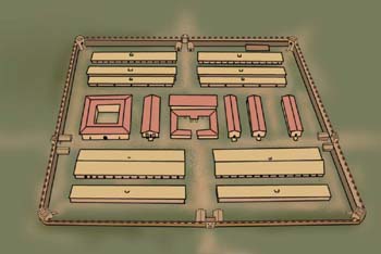 Distribución de un campamento