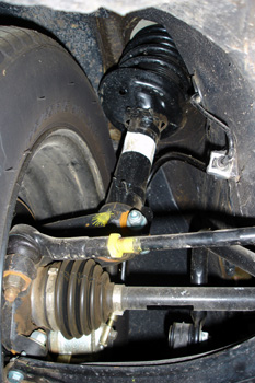 Eje delantero. Suspensión Mc Pherson