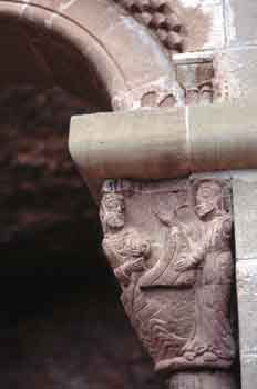 Capitel de una columna del Monasterio de San Juan de la Peña, Hu