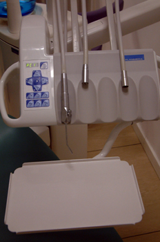 Cuadro de mandos y brazo de sillón