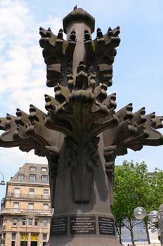 Detalle de decoración de la catedral de Colonia, Alemania