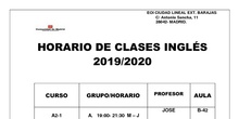 Horario EN 2019-2020