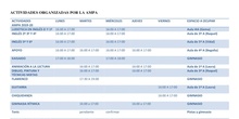 ACTIVIDADES AMPA