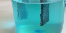 Electrolisis de una disolución de sulfato de cobre(II)