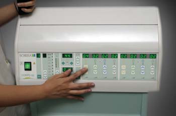 Gimnasia pasiva con cintas de caucho: potenciometro individual