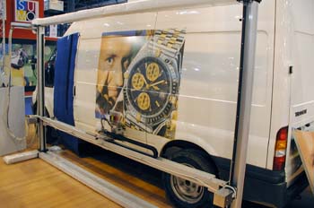 Impresión de chorro de tinta sobre vehículos