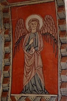 Figura de Angel. San Miguel de Foces, Huesca