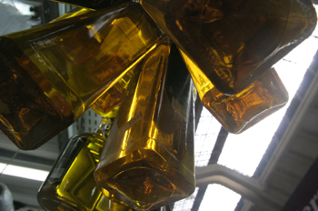 Botellas de aceite, Mercado de abastos de Sao Paulo, Brasil