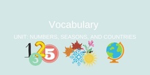 Numbers, Seasons, and Countries Unit RESUBIDO