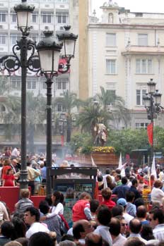 Procesión del Domingo de Ramos a su paso por las Tendillas, Córd