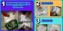 Pintar en papel de alumnio