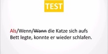 Als, wenn oder wann Video-Übungen