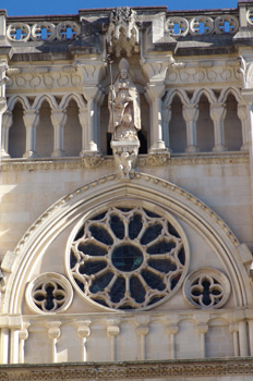 Rosetón de la fachada, Catedral de Cuenca, Castilla-La Mancha