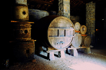 Lagar de sidra: Barricas, Museo del Pueblo de Asturias, Gijón