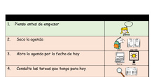 Anexo 41. Guía de pensamiento para el uso de la agenda (E. Primaria)