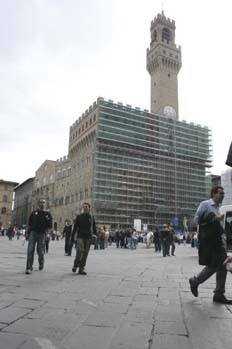 Palazzo della Signoria en obras, Florencia