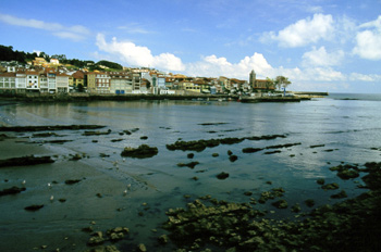 Vista hacia el noroeste de Luanco, Principado de Asturias