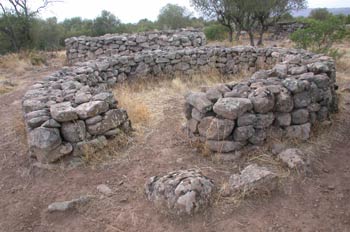 Poblado de Serra 'e Orrios en Dorgali, Italia