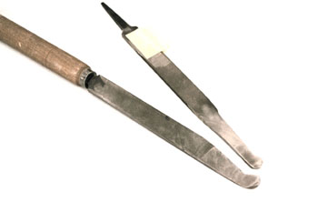 Gubia de torno de punta redonda